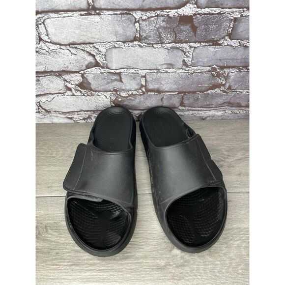 OOFOS OOAHH SPORT FLEX MATTE BLACK SLIDE SANDALS UNISEX Men Sz 11M US/44EU main image 15